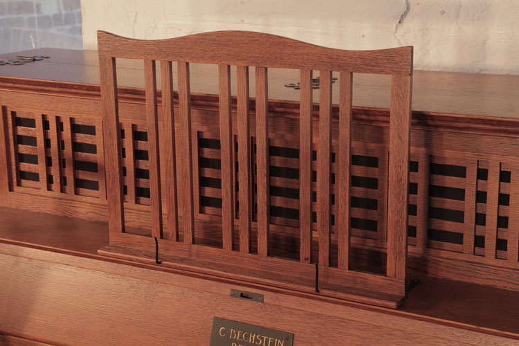 Bechstein openwork piano music desk in a vertical slatted design