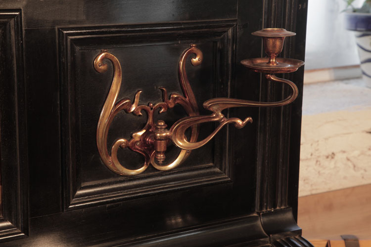 Brinsmead brass candlestick in a sinuous design