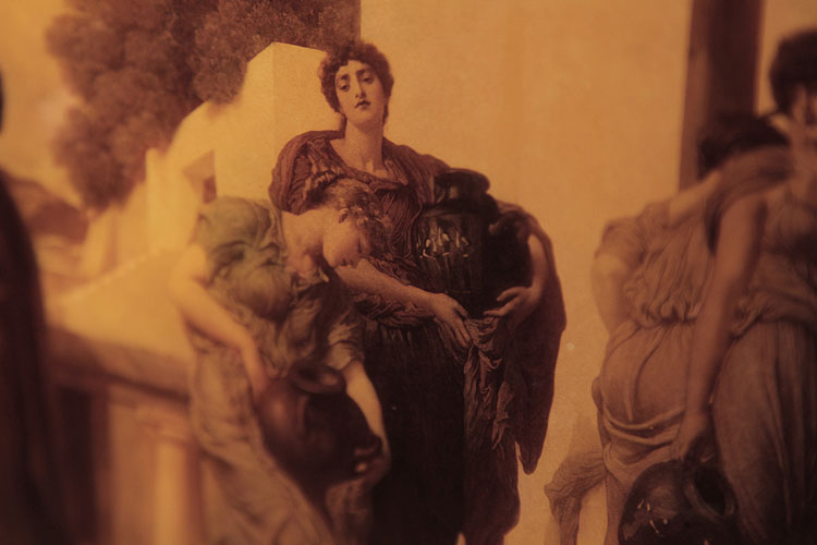 Crystoleum detail: Woman with urns await their turn