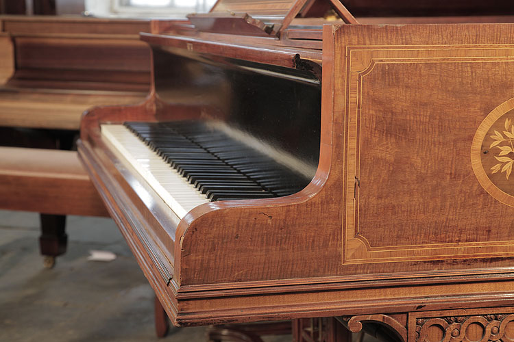 Broadwood piano cheek detail 