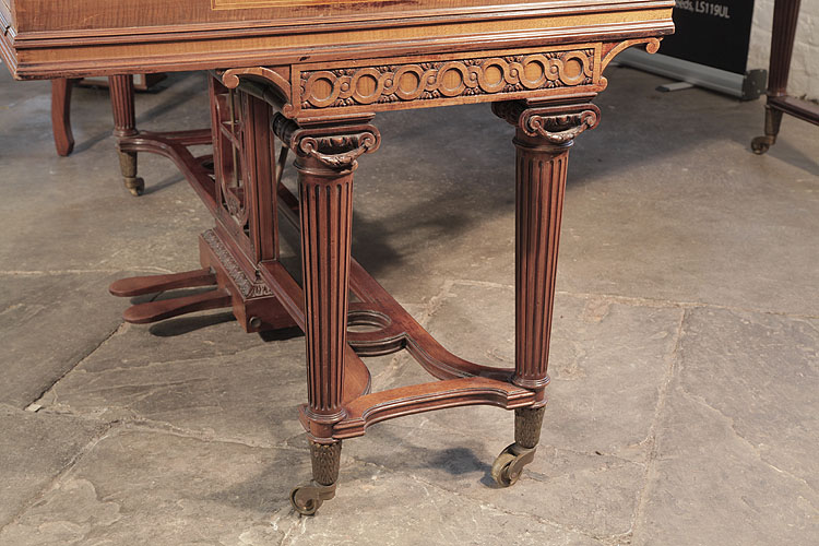 Broadwood fluted, tapered legs attached with a cross stretcher