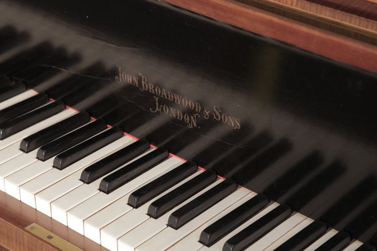 Broadwood manufacturer's name on fall