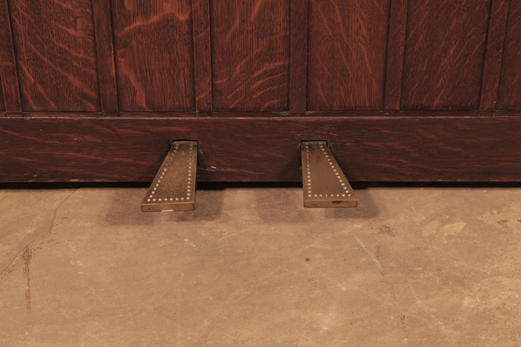 Broadwood punched brass piano pedals