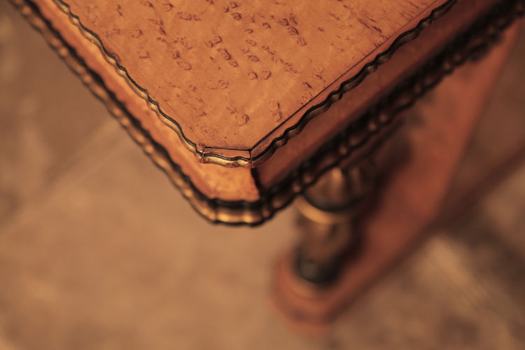 Chappell piano fall scalloped border detail 