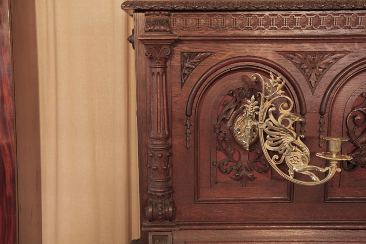 Francke carved Corinthian, fluted pilaster