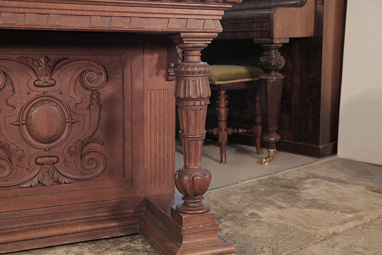 Georg Fortner carved piano legs