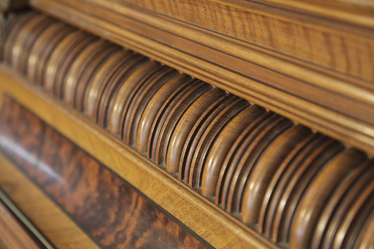 German piano gadrooning detail