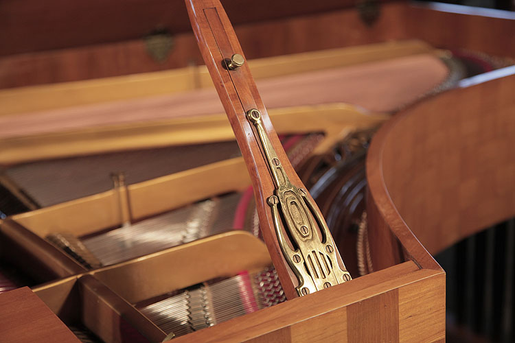 Ibach ornate, brass hinge on  lidstay