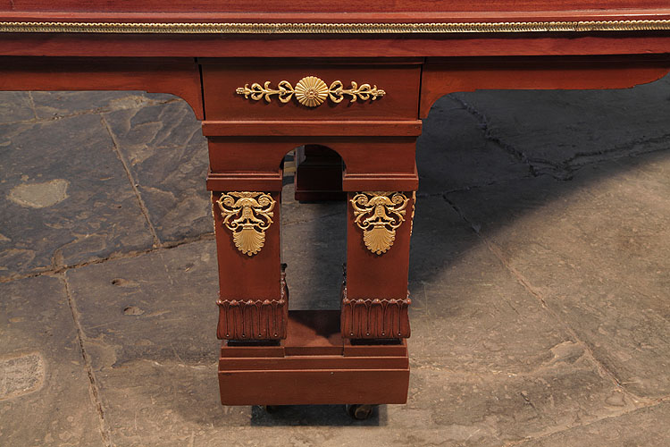 Ibach square, gate piano legs with carved acanthus and ormolu mounts