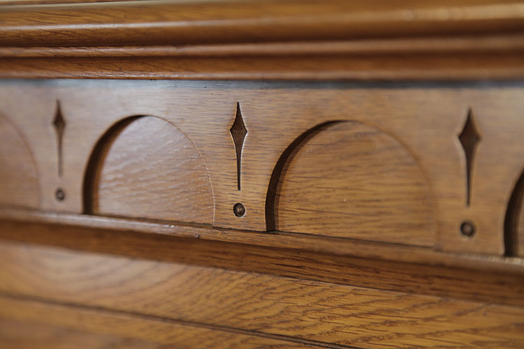 Ibach carved barrel arch detail