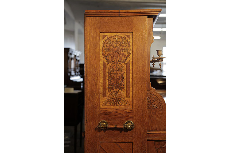 Ibach inlaid profile panel and piano handle 