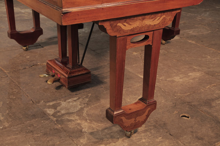 ipp gate piano leg with inlaid wings 