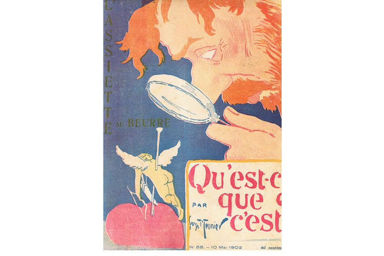 Front Cover of French magazine L'Assiette au Beurre magazine designed by Georges Meunier