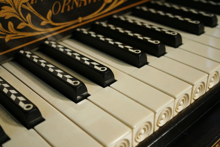 Broadwood keyboard with inlaid sharps