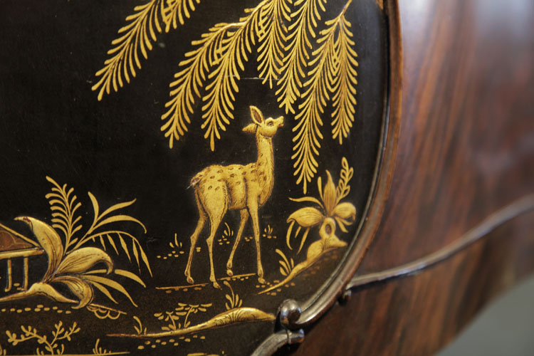 A deer walks in the countryside 