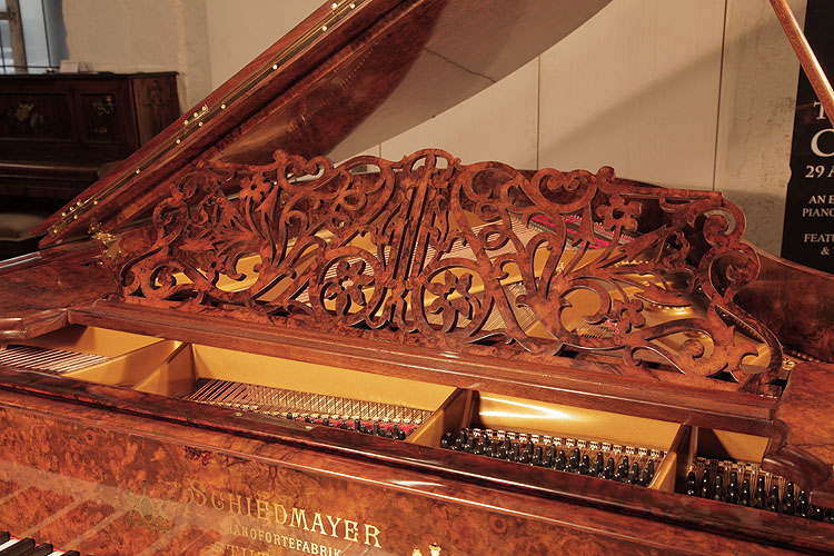 Schiedmayer filigree music desk in a cut-out, stylised floral design