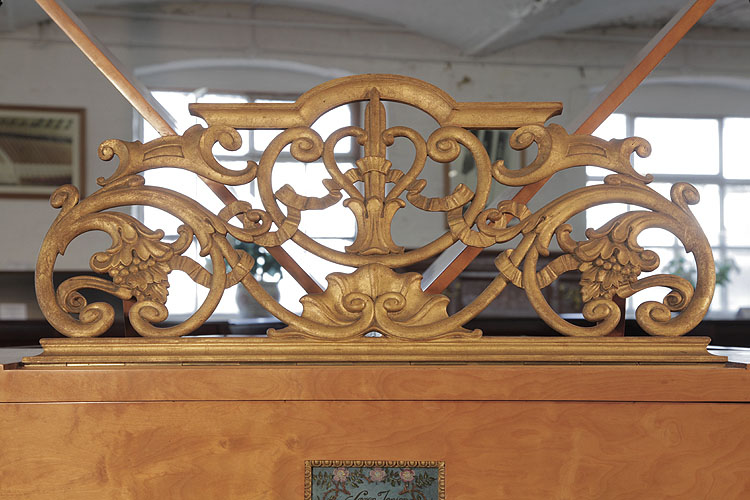 Soren Jensen music desk carved, with shells, scrolls and flowers