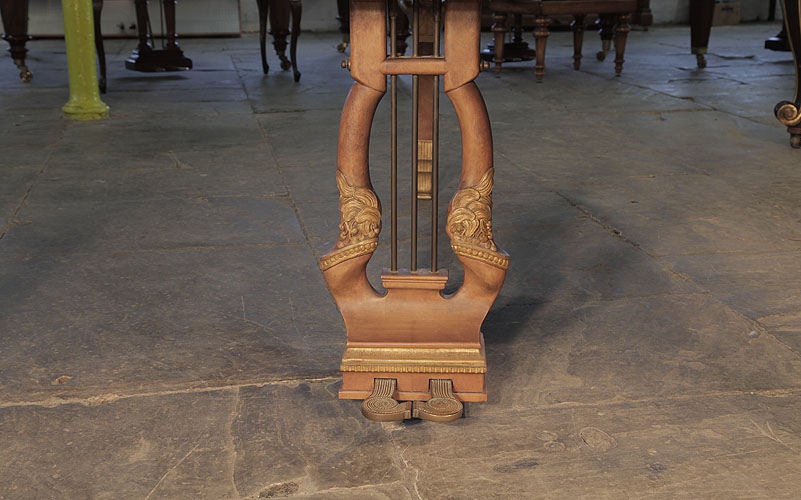 Soren Jensen carved piano lyre with gilt detail 