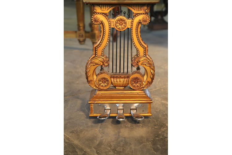 Ornate piano lyre