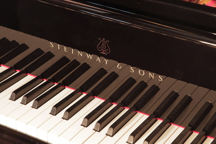 	Steinway piano manufacturers logo  on fall