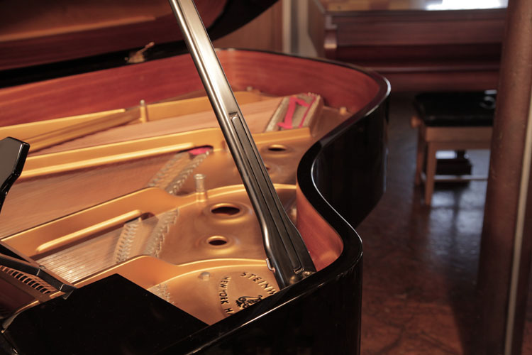 Steinway Model A piano lidstay with indented half prop to allow lid to be opened at different heights