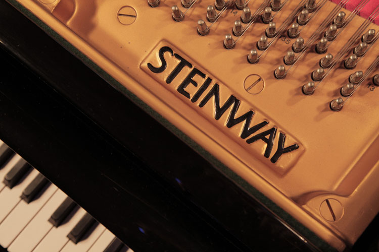 Steinway manufacturer's name on frame