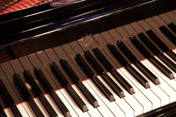 	Steinway piano manufacturers logo  on fall