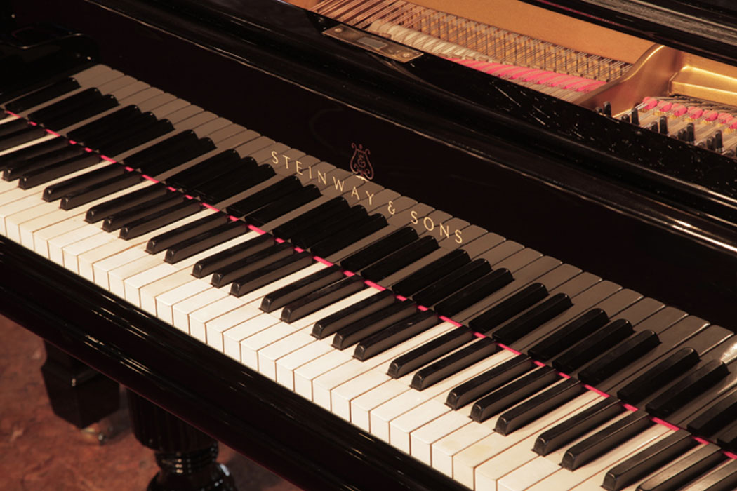 	Steinway piano manufacturers logo  on fall