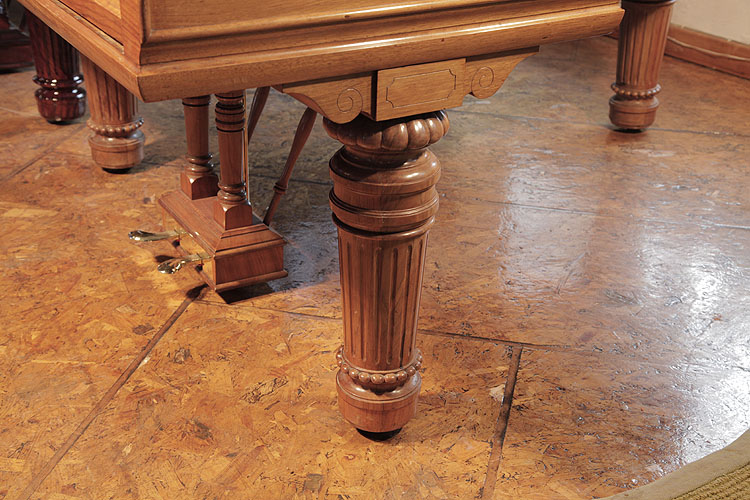 Steinway Model A fluted, barrel piano leg with gadrooning