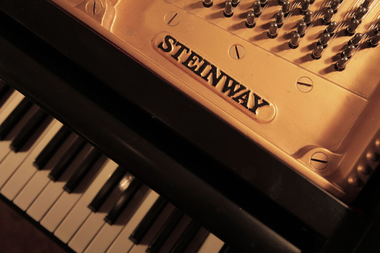 Steinway manufacturer's name on frame