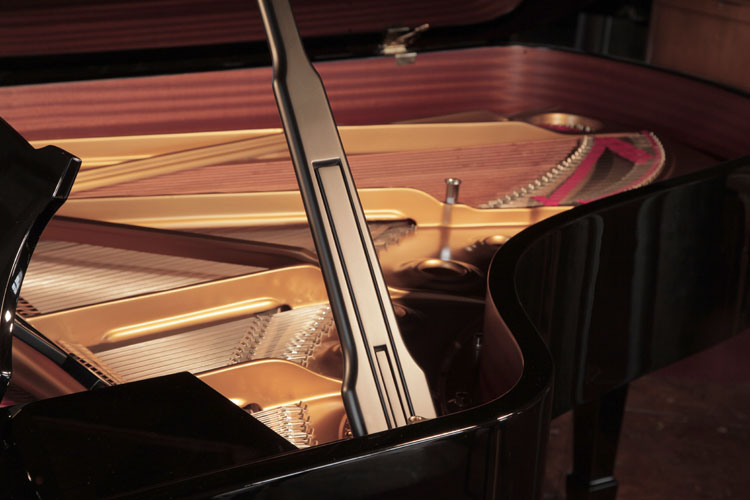 Steinway Model B piano lid stay with indented half prop to allow piano lid to be opened at different heights