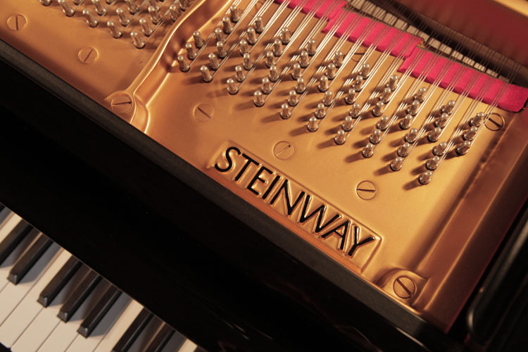 Steinway manufacturer's name on frame