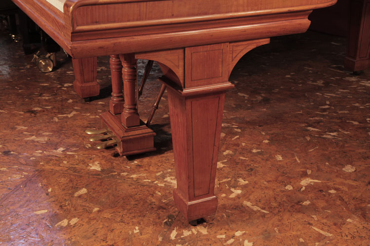 	
Steinway Model B spade leg with stringing inlay accents 