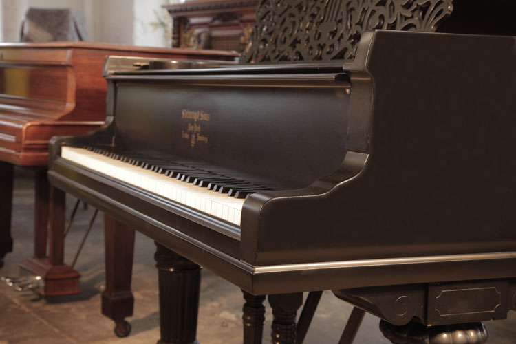 Steinway Model B antique styled, serpentine piano cheek