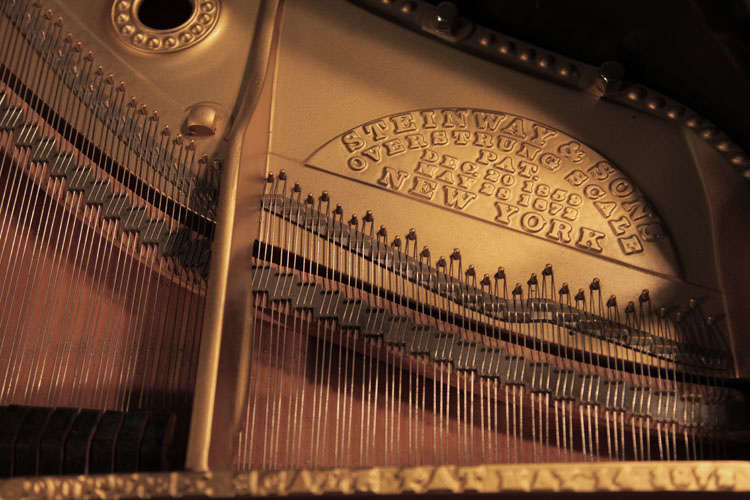Steinway manufacturer's name on frame