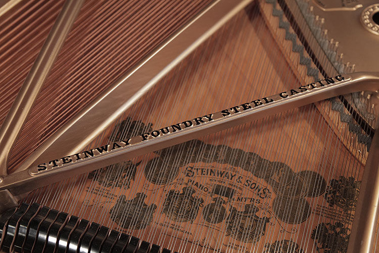 Steinway decal on soundboard