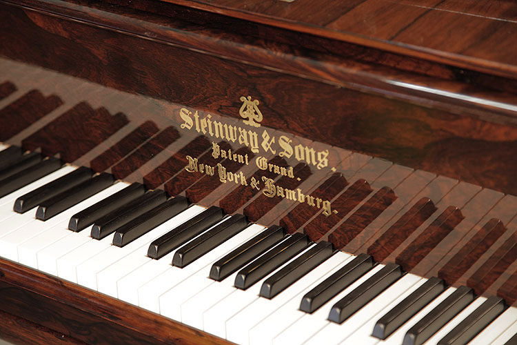Steinway manufacturer's name on fall