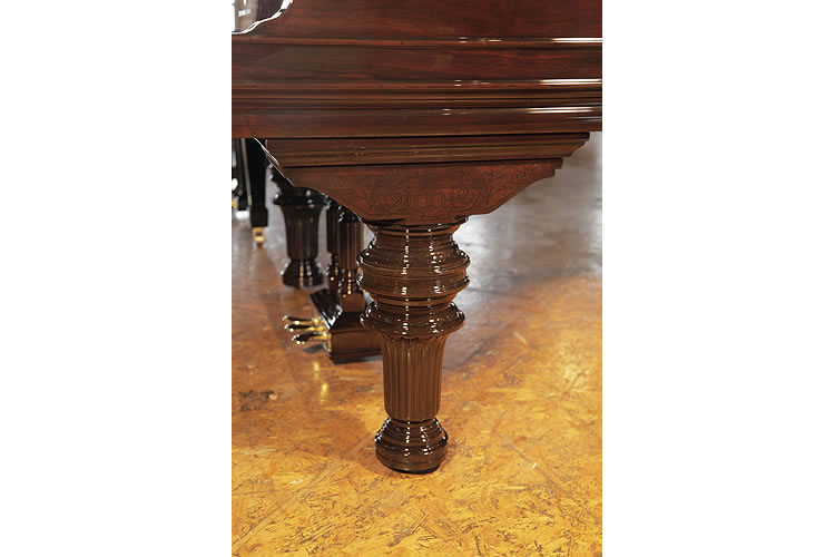 Steinway Model D Grecian Urn style, turned, fluted piano leg