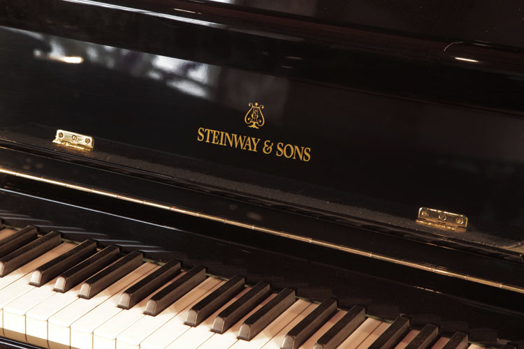 Steinway manufacturer's name on fall
