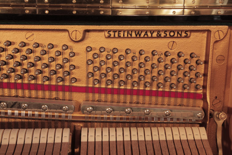 Steinway manufacturer's stamp on frame