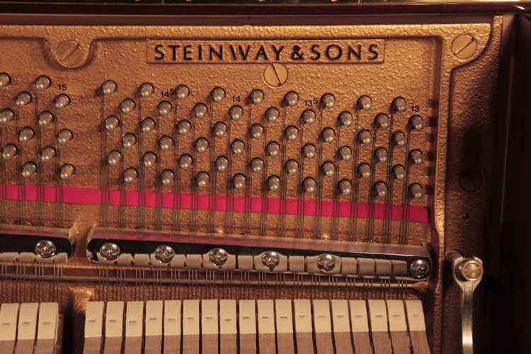 Steinway manufacturer's name on frame