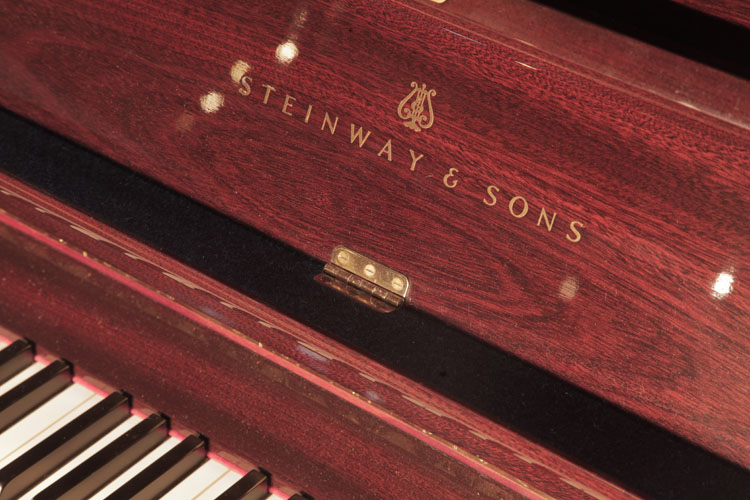 Steinway manufacturer's name on fall