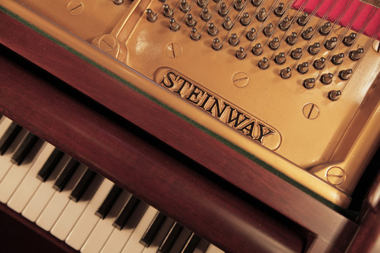 Steinway manufacturer's name on frame