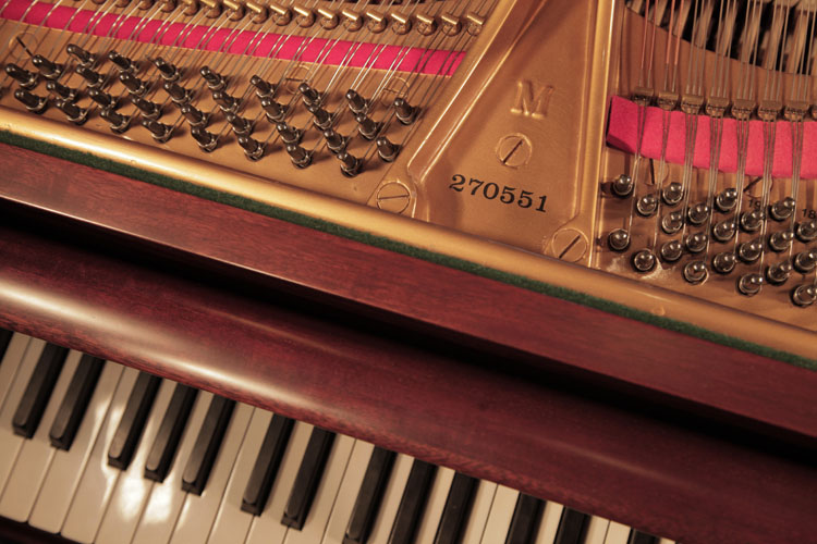 Steinway piano serial number on frame
