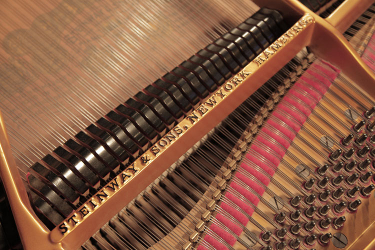 	Steinway manufacturer's name on frame