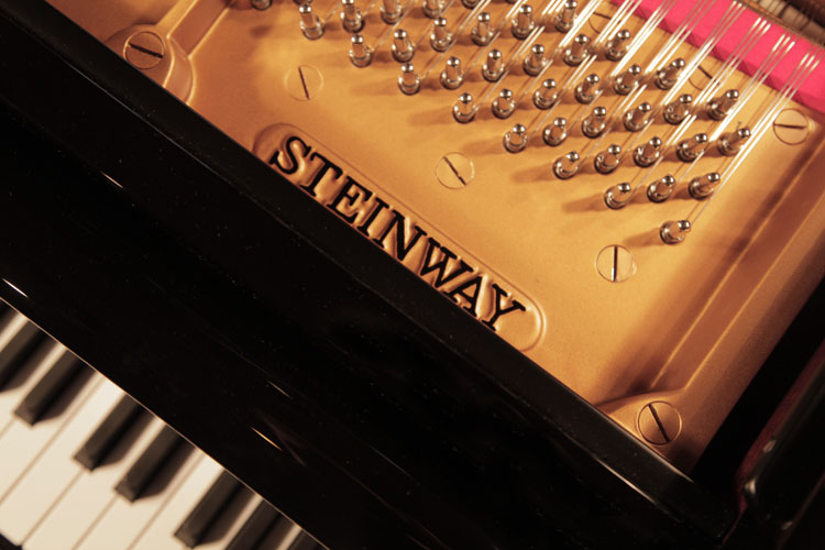 Steinway manufacturer's name on frame