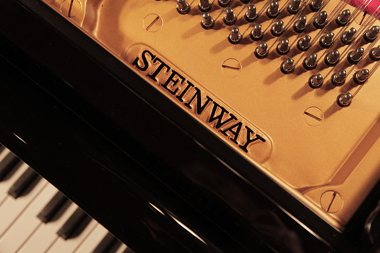 Steinway manufacturer's name on frame