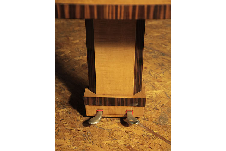 Steinway   two-pedal geometric piano lyre in maple with coromandel accents