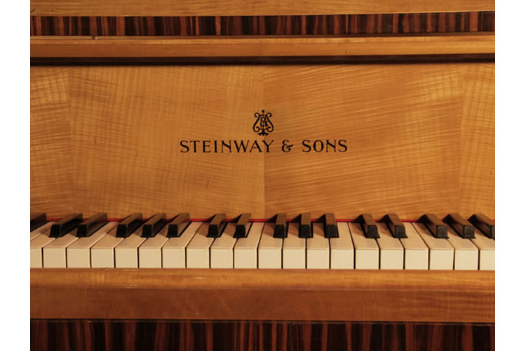 Steinway manufacturers mark inlaid on fall
