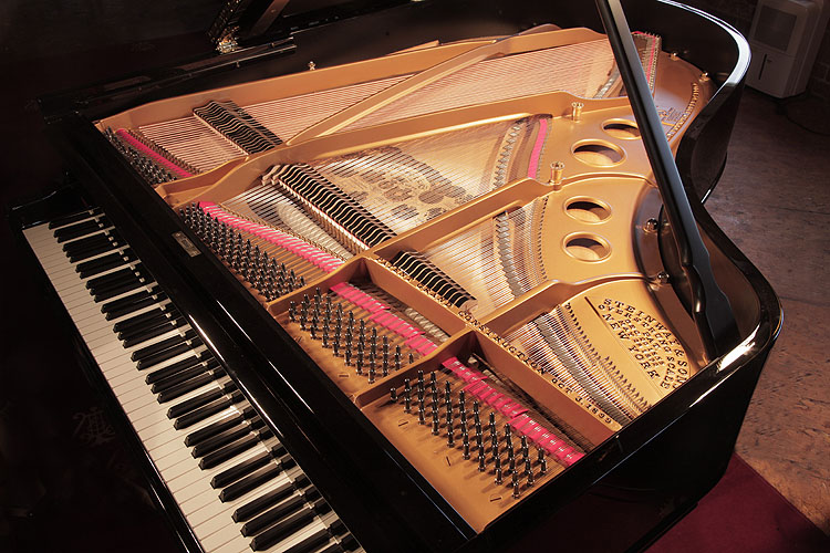 Steinway rebuilt instrument. Piano rebuilt in Germany by Steinway Academy trained technicians using 100% Steinway parts